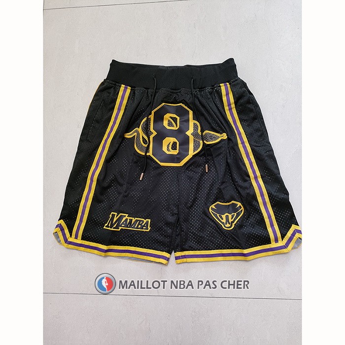 Short Los Angeles Lakers Kobe Bryant 8 Mamba Noir